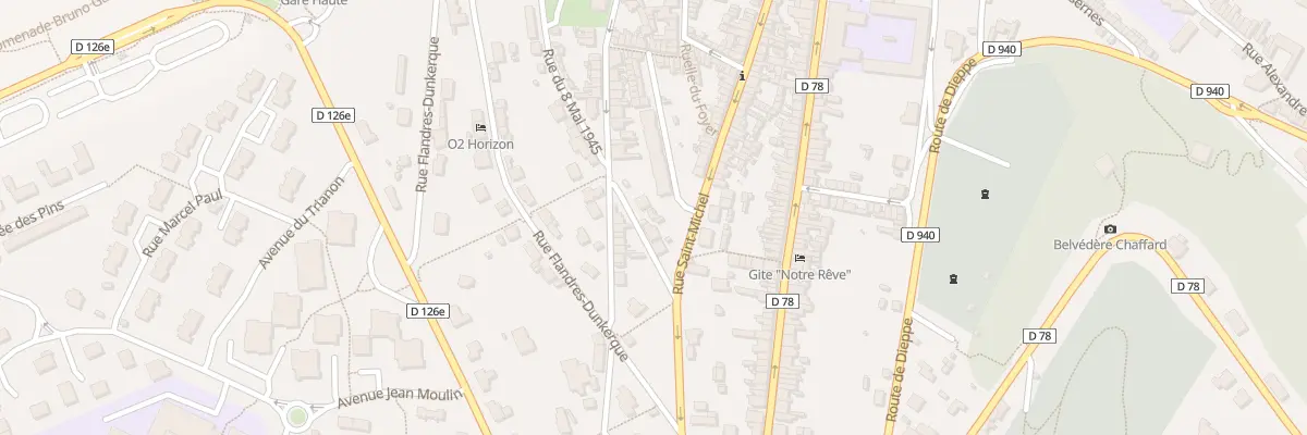 Plan du 9017 Rue du 8 Mai 1945 au Tréport