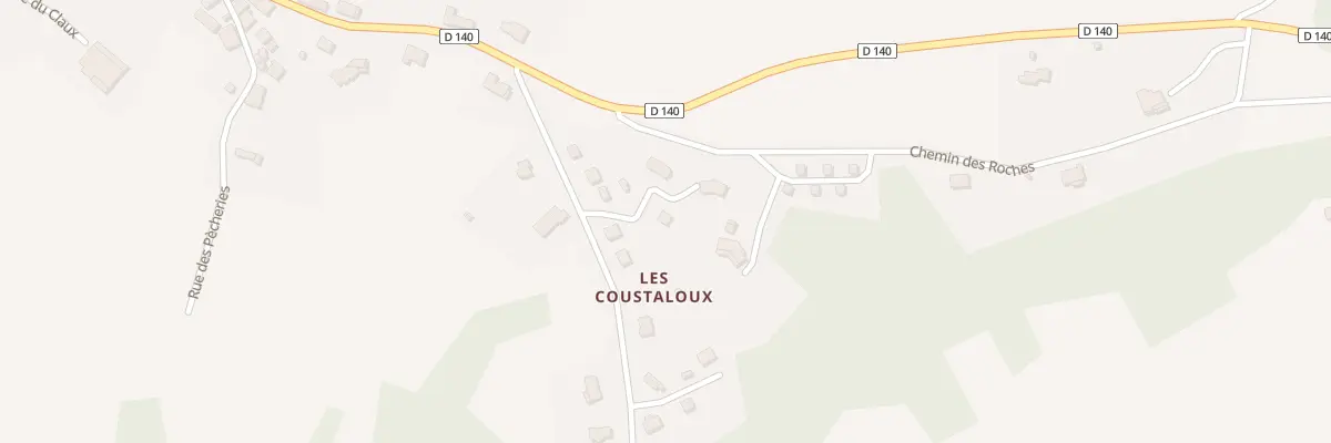 Plan du 13 Rue Des Coustaloux à Vars-sur-Roseix