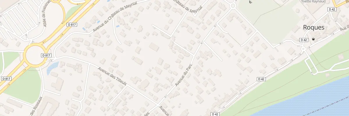 Plan du 28 Av du Parc à Roques