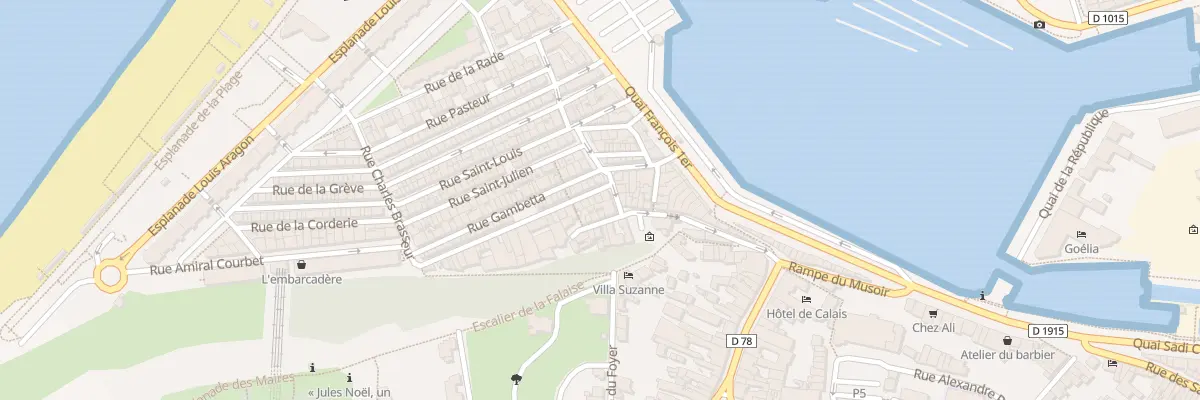 Plan du 1 Rue de la Falaise au Tréport