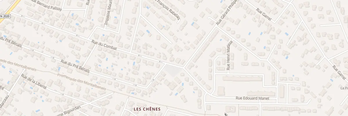 Plan du 493 Rue du Combat à Montauban