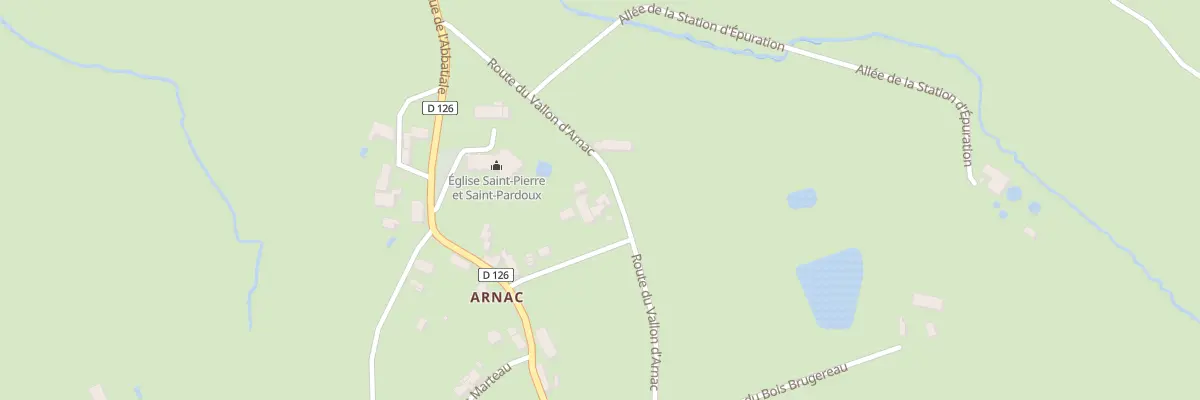 Plan du 7 All du Pas de la Mule à Arnac-Pompadour