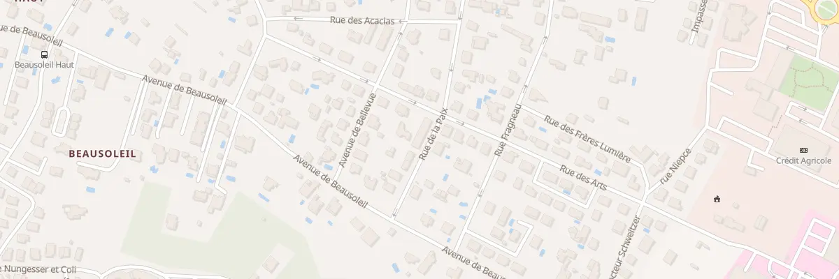 Plan du 105 Rue de la Paix à Montauban
