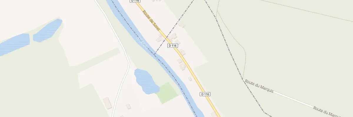 Plan de Rte de Sorel à Montreuil