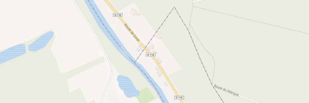 Plan du 38 Rte de Sorel à Montreuil