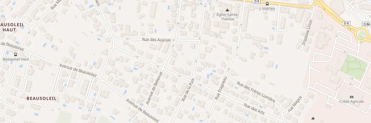 Plan du 191 Rue de la Paix à Montauban