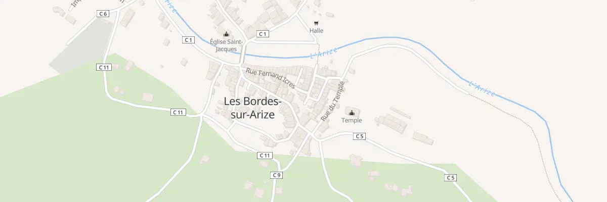 Plan du 14 Rue Paul Vignolles aux Bordes-sur-Arize