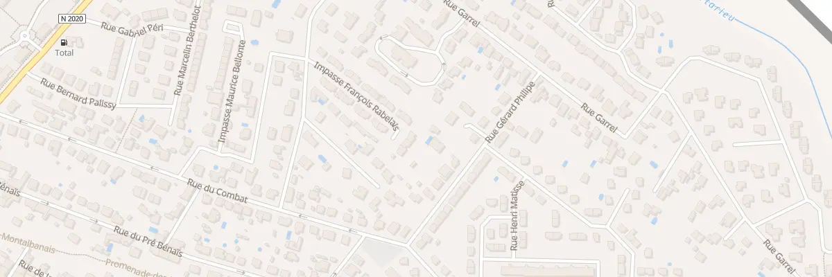 Plan du 23 Imp Francois Rabelais à Montauban