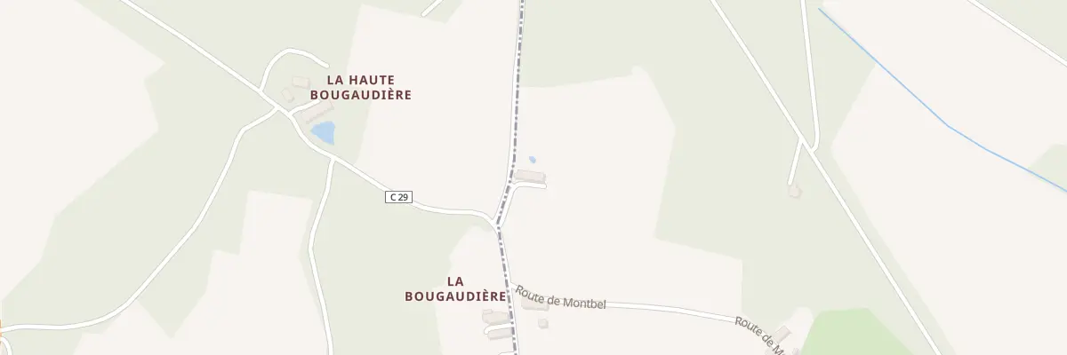 Plan du 5405 La Basse Bougaudiere à Pellevoisin