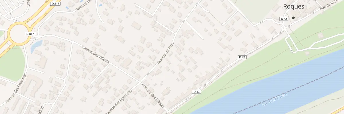 Plan du 33A Av du Parc à Roques