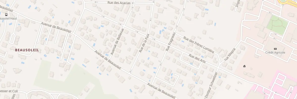 Plan du 100 Rue de la Paix à Montauban