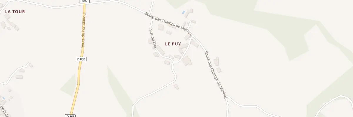 Plan du 5064 Le Puy à Lascaux
