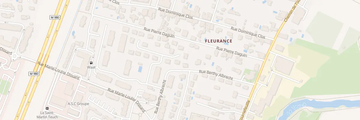 Plan du 8 Rue Berthy Albrecht à Pibrac