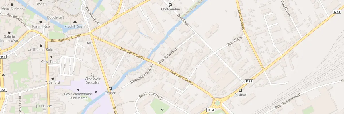 Plan du 2B Rue Batardon à Dreux