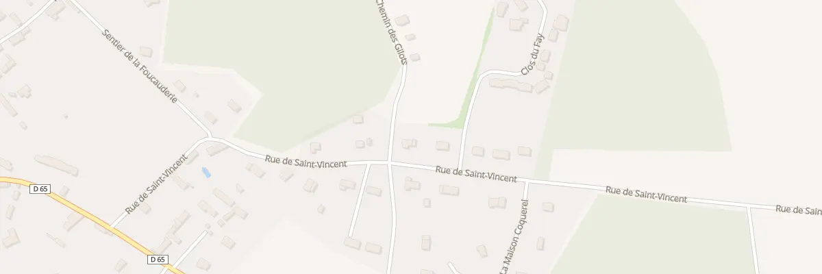 Plan du 21 Rue de St Vincent à Houlbec-Cocherel