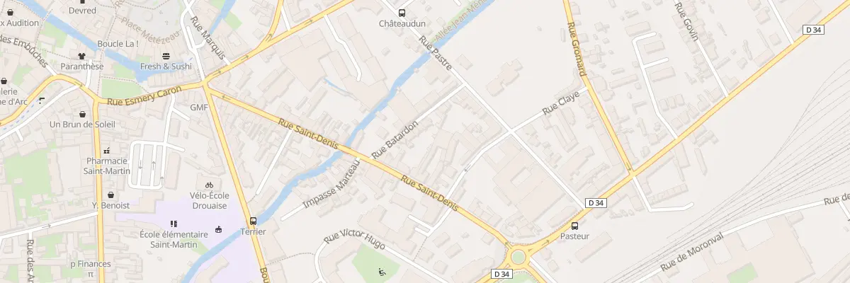 Plan du 6 Rue Batardon à Dreux