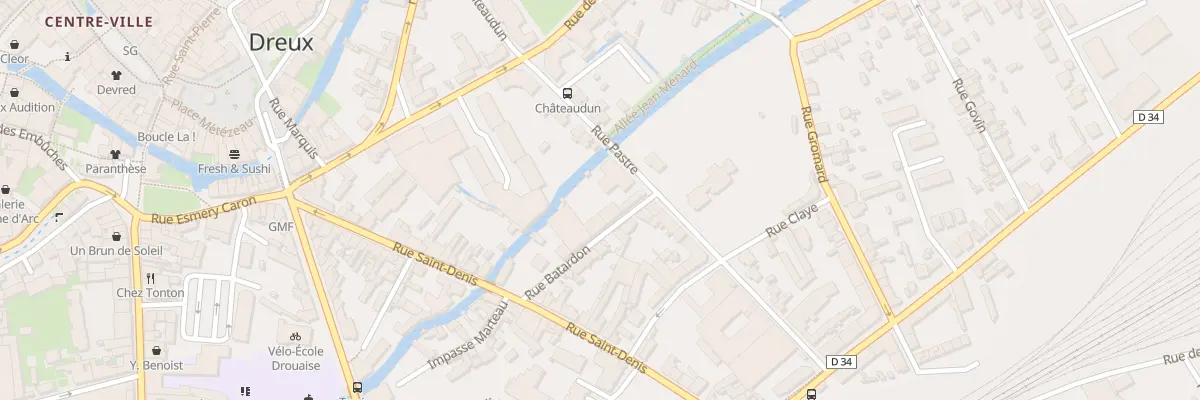 Plan du 7 Rue Batardon à Dreux