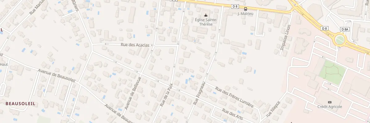 Plan du 220 Rue de la Paix à Montauban