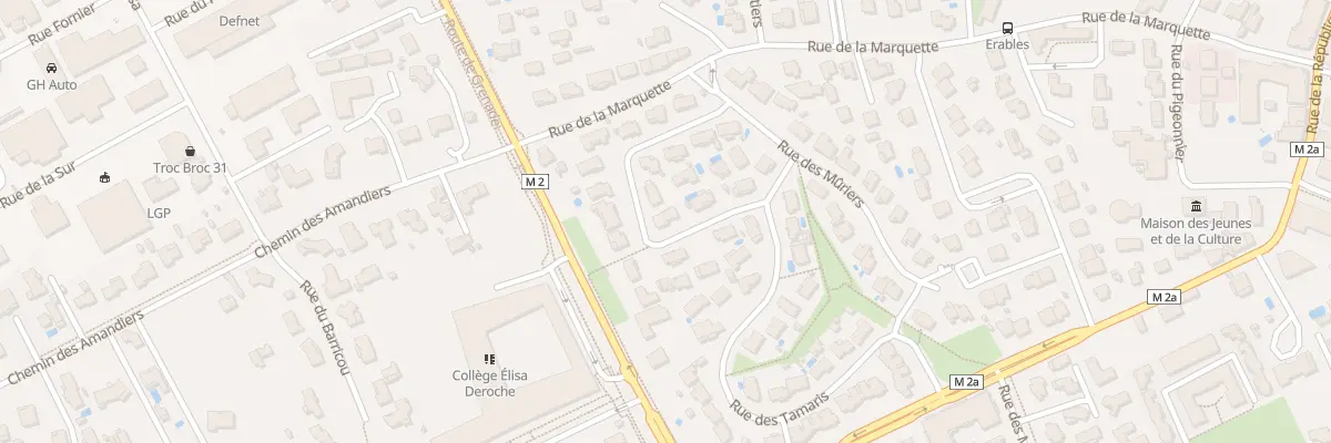 Plan du 11 Rue des Oliviers à Beauzelle