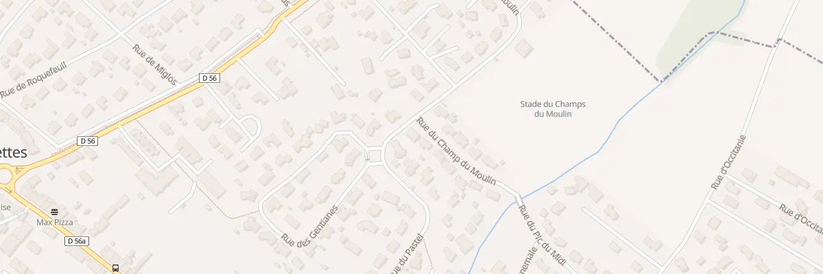 Plan du 36 Rue du Champ du Moulin à Roquettes
