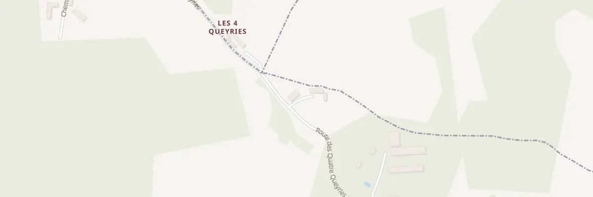 Plan du 34 Les Quatre Queyries à Borrèze