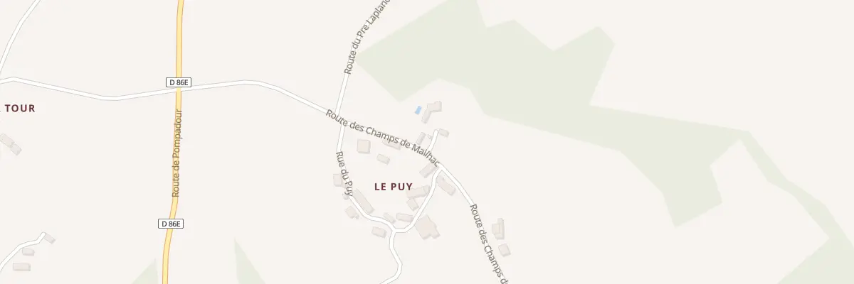Plan du 5105 Le Puy à Lascaux
