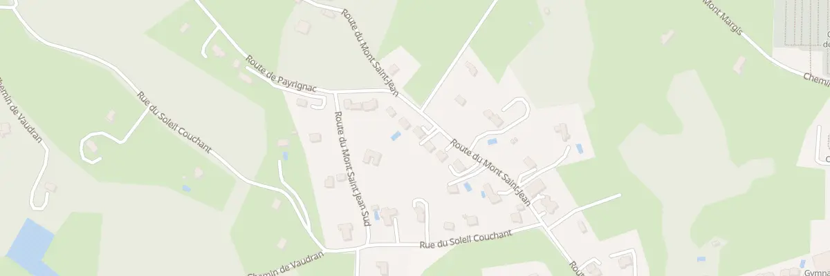 Plan du 599 Rte du Mont Saint-jean à Gourdon