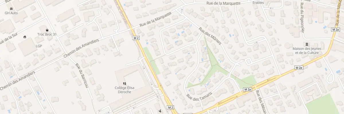 Plan du 24 Rue des Oliviers à Beauzelle