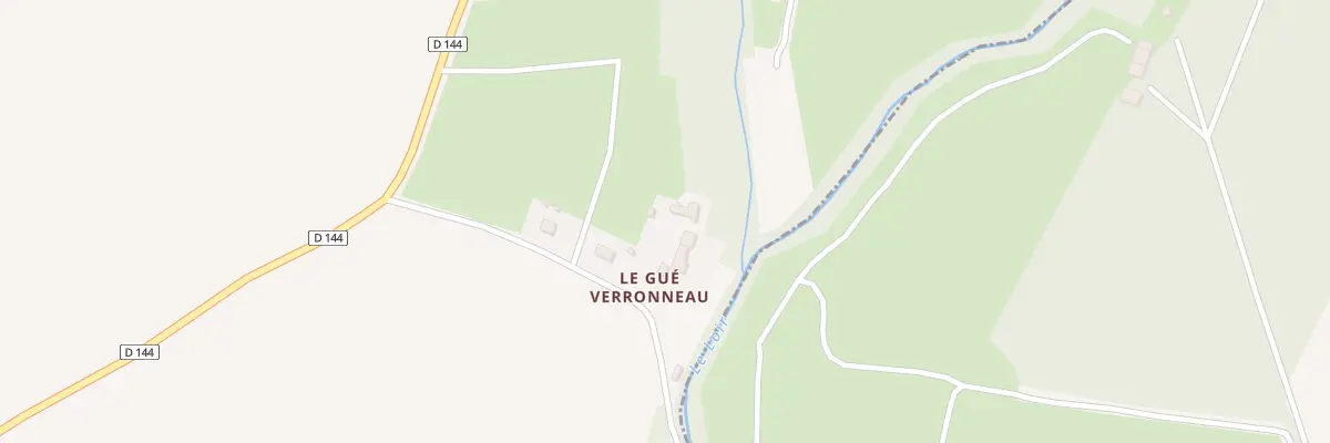 Plan du 214 Le Gue Verronneau à Alluyes