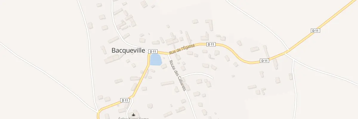 Plan du 1 Rte des Cabarets à Bacqueville