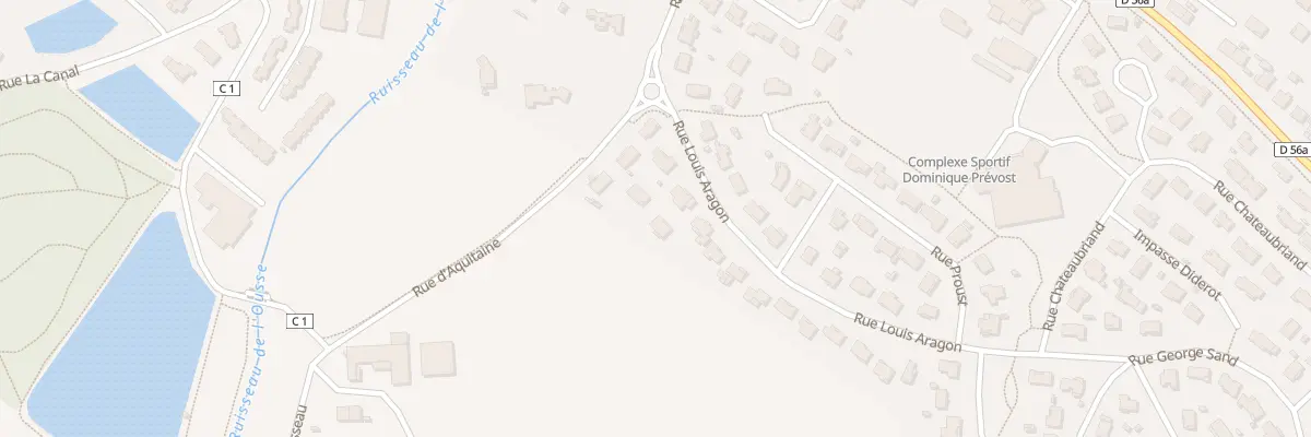 Plan du 8 Rue Louis Aragon à Roquettes