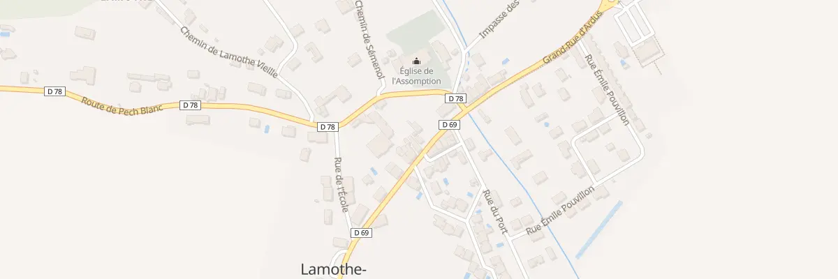 Plan du 37 Gr Gd Rue d’Ardus à Lamothe-Capdeville