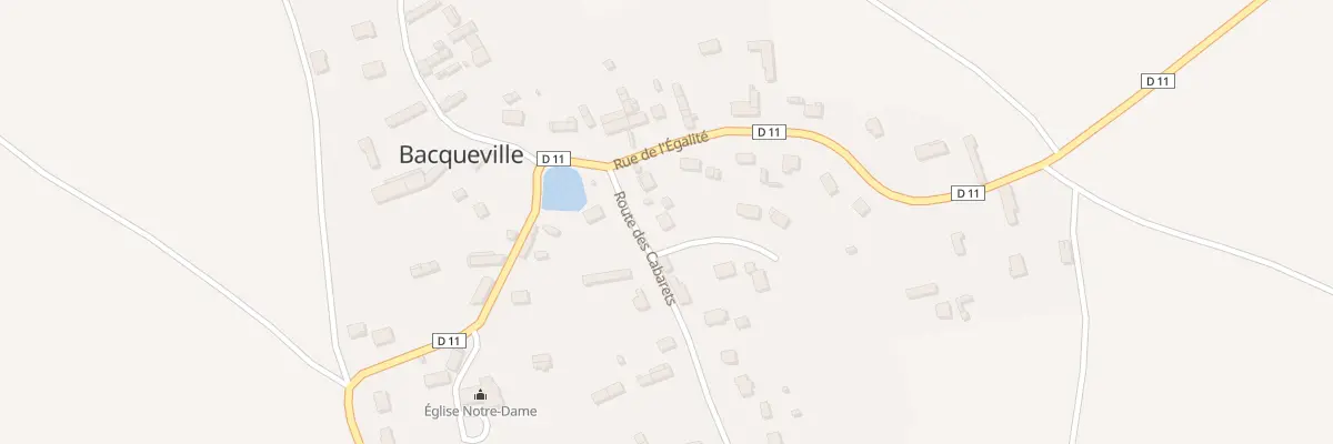 Plan du 3 Rte des Cabarets à Bacqueville