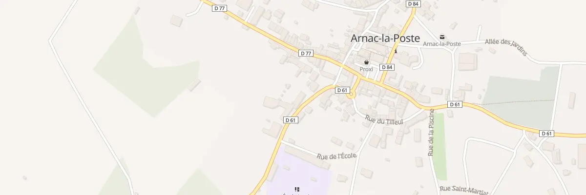 Plan du 6 Rue du Couvent à Arnac-la-Poste
