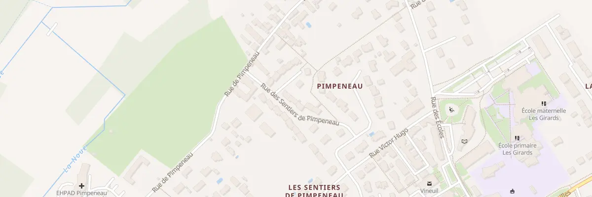 Plan du 9 Rue des Sentiers de Pimpeneau à Vineuil