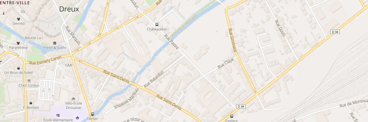 Plan du 16 Rue Batardon à Dreux