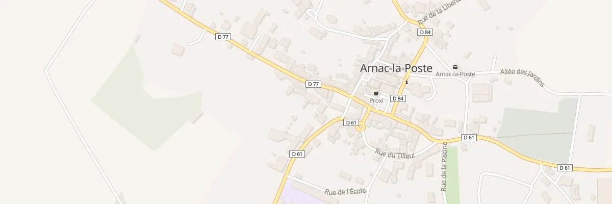 Plan du 13 Rue des Fleurs à Arnac-la-Poste