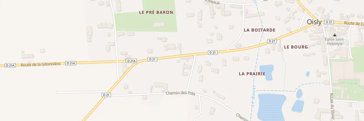 Plan du 17 Rte de Monthou à Oisly