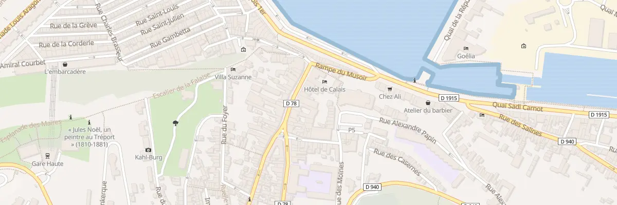 Plan du 9 Rue de la Commune de Paris au Tréport