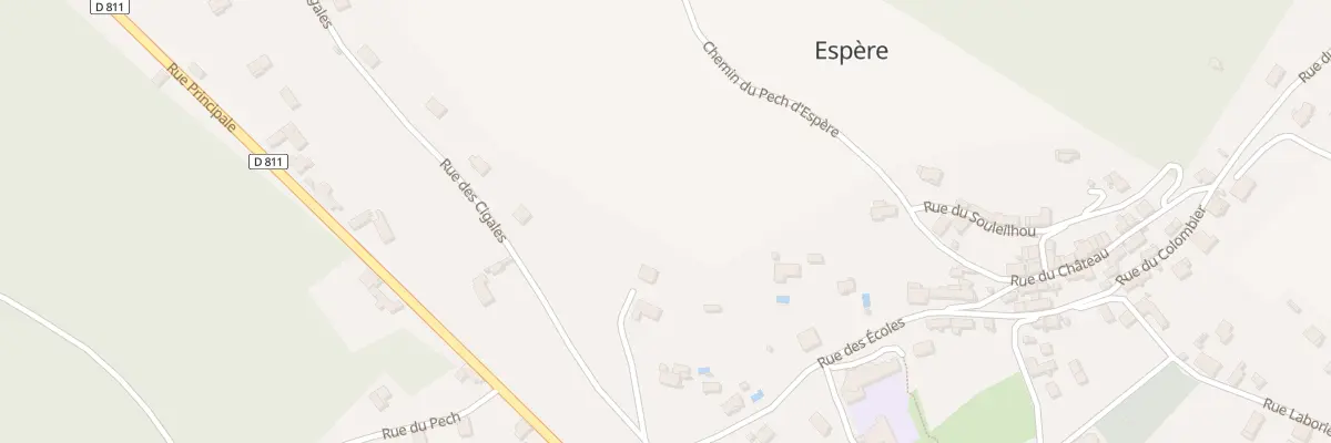 Plan du 2 Rue des Cigales à Espère