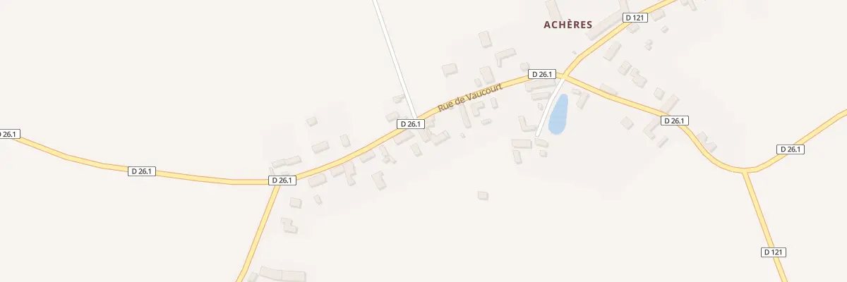 Plan du 4 Rue de Vaucourt Theuvy Acheres à Tremblay-les-Villages