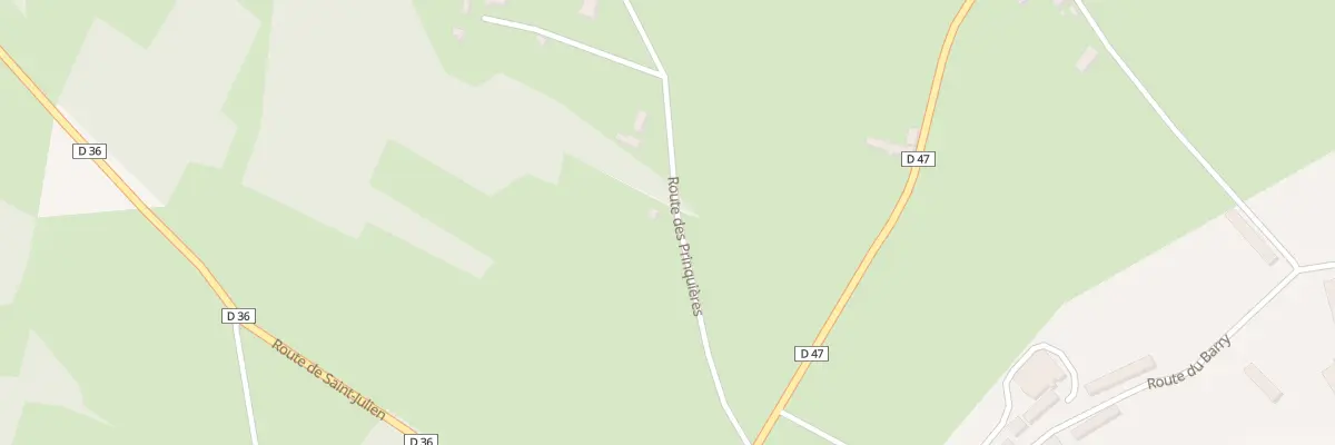 Plan du 181 Rte des Prinquières à Fajoles