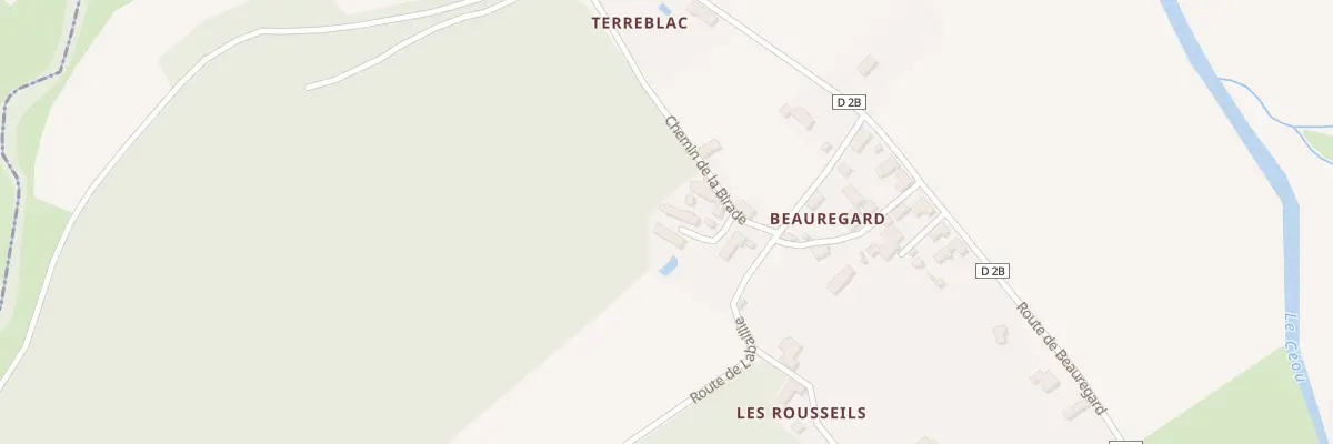 Plan du 40 Pl des Guillous à Concorès