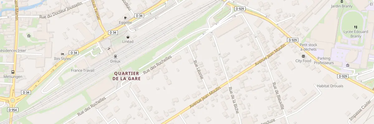 Plan du 16 Rue des Rochelles à Dreux
