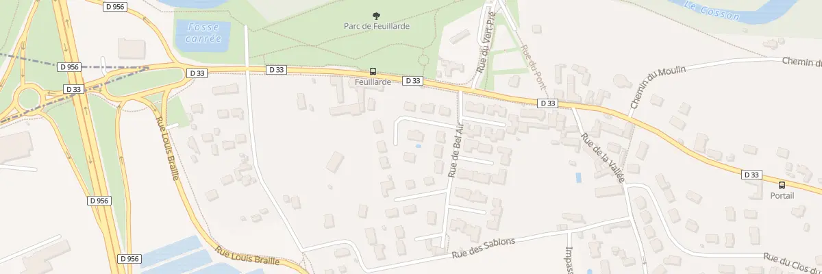 Plan du 14 Rue de Bel Air à Vineuil