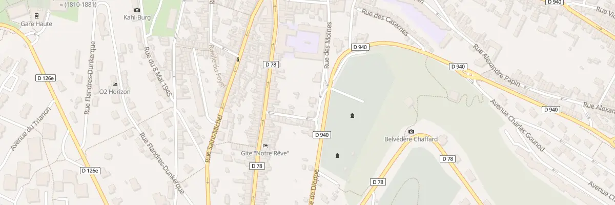 Plan du 9002 Rue de l’Abbaye au Tréport