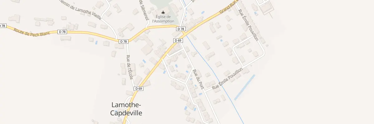 Plan du 4 Rue du Port à Lamothe-Capdeville