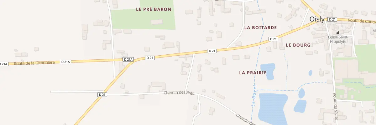 Plan du 2 Chem des Hommetées à Oisly