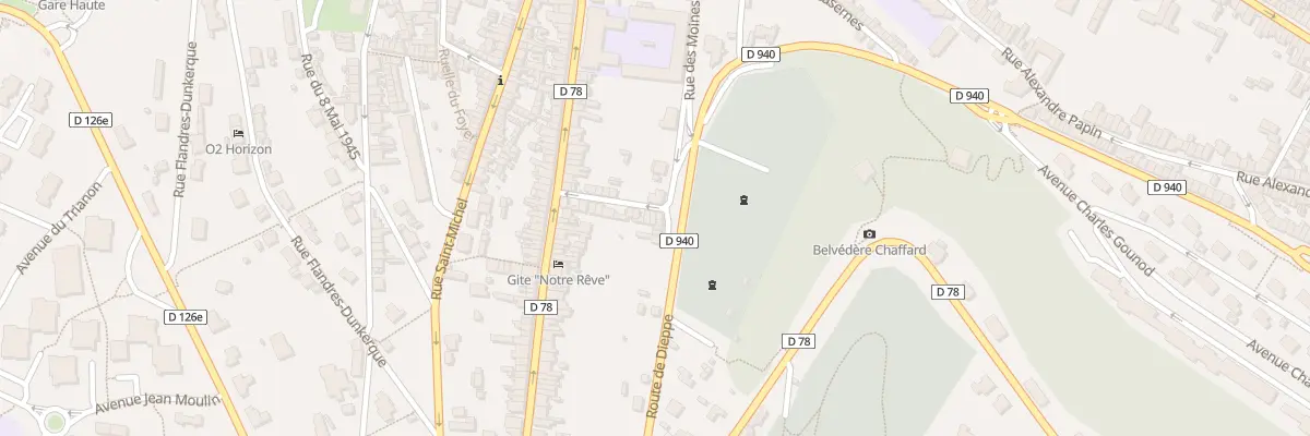 Plan du 3 Rue de l’Abbaye au Tréport