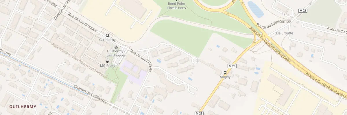 Plan du 6 Rue de Las Brugues à Toulouse